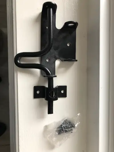 Outdoor black powder coated slide door lock, View more