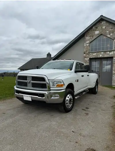 2012 Dodge Ram 3500 SLT dually pickup truck with low mileage (under 190,000 km). Used seasonally to...
