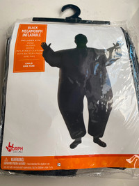Kids' Inflatable Black Morphsuit, Black, One Size-$40