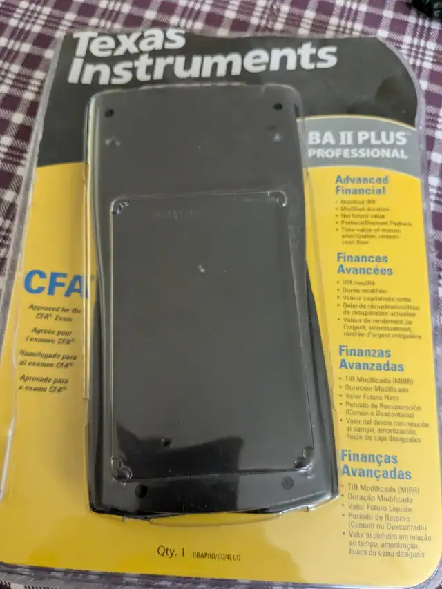 Texas Instruments BA II Plus Financial Calculator, Black in General Electronics in Mississauga / Peel Region - Image 3