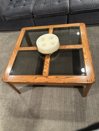 Smoked Glass Coffee Table 36x36, View more