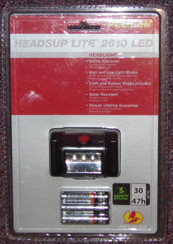 PELICAN HEADSUP LITE 2610 LED HEADLIGHT (New) in Outdoor Lighting in London