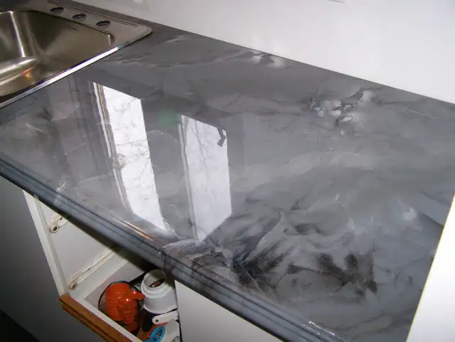 Design Epoxy, comptoir ou autre imitation marbre, quartz...25$pc in Cabinets & Countertops in Longueuil / South Shore - Image 3