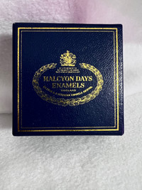 Halcyon Days Enamel trinket box 