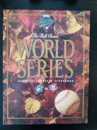 1993 Toronto Blue Jays World Series Official Souvenir Scorebook