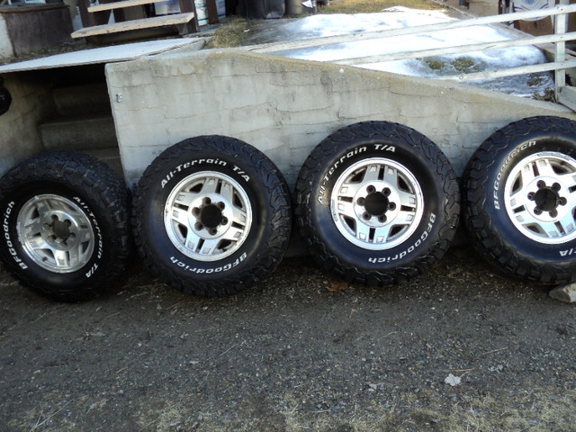 31x10.50x15 inch BFG All Terrain radials /Toy 4WD  rims in Tires & Rims in Cranbrook