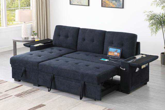 New Brand Black Pullout Sofa Bed in Couches & Futons in City of Toronto