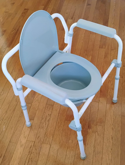 Foldable and lightweight. Comes with a removable bucket, lid and instruction manual. Dimensions: 56c...