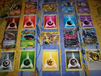 8 cartes Pokemon EX, 2 cartes BREAK et 10 cartes ÉNERGIE