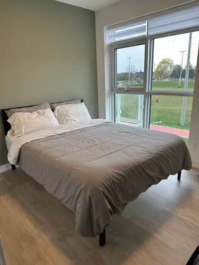 MOVING SALE: QUEEN METAL BEDFRAME, View more