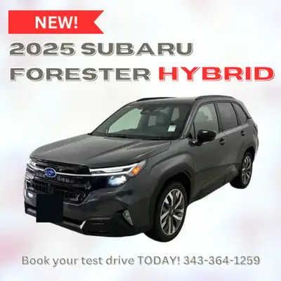 BRAND NEW !!!!! 2025 SUBARU FORESTER PREMIER e-BOXER HYBRID Call or Text Lydia at 343.364.l259 to bo...