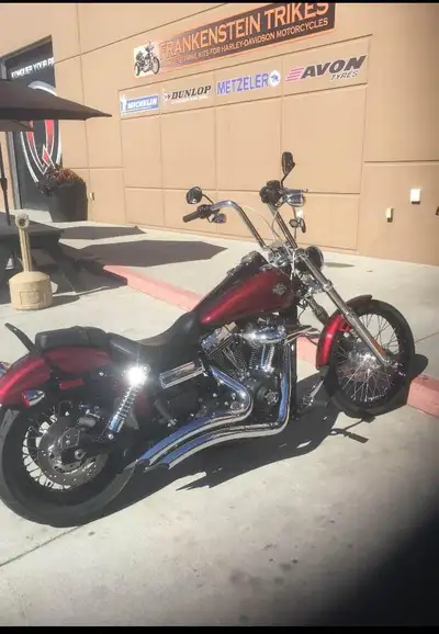 Ghost flames last of Its kind! Garage stored, Wide Glide