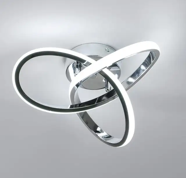 Modern Ceiling Light, 6500K Cool White Led Ceiling Light Fixture in Indoor Lighting & Fans in Markham / York Region - Image 2