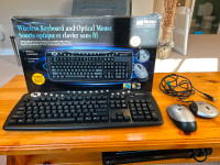 Wireless Keyboard and Optical Mouse