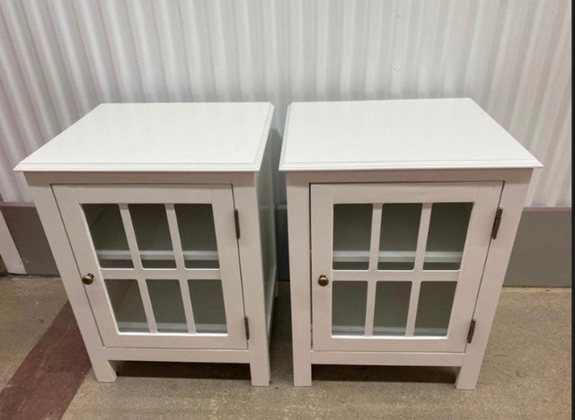 2 White Dufrense Night Stands- Like new in Beds & Mattresses in St. Catharines - Image 2