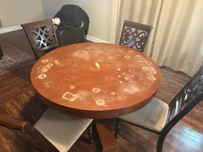70 inch round wooden table , View more