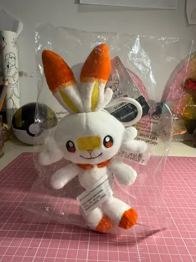 Pokemon Center Scorbunny  Plush Keychain, View more