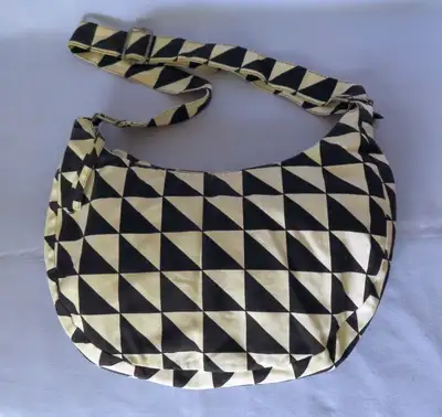 Harlequin-Motif Fabric Crossbody Bag, View more