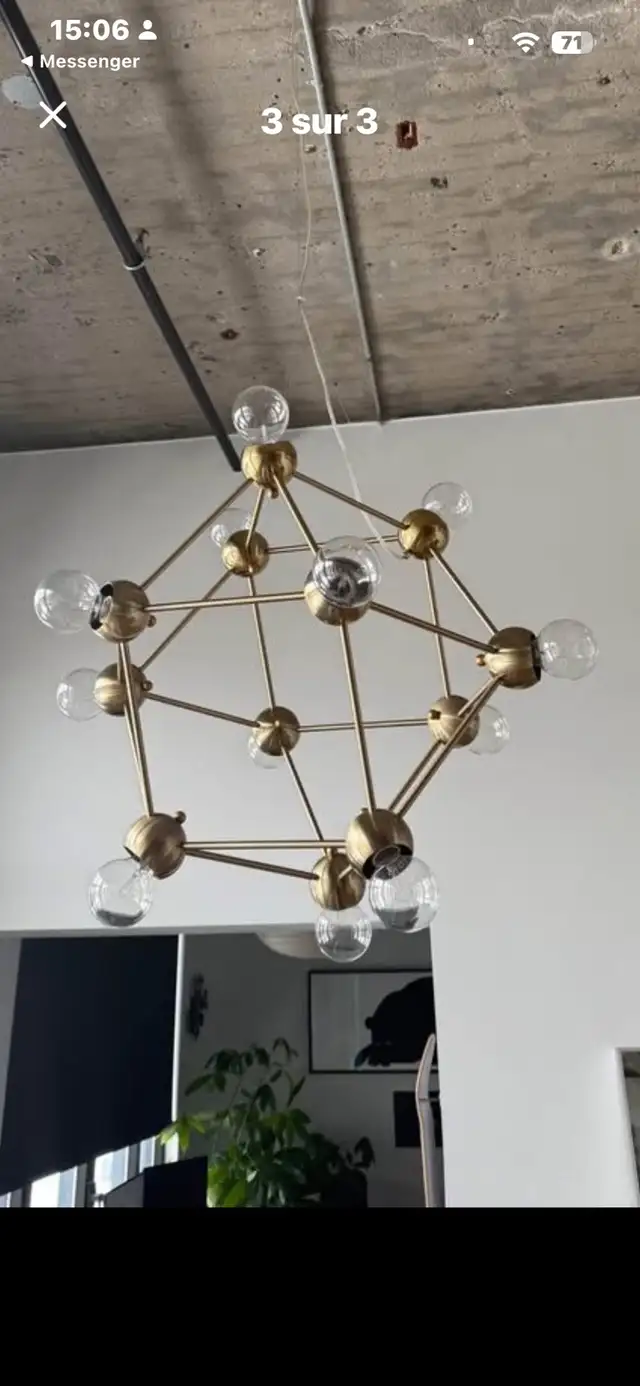 ZAANU Chandelier in Indoor Lighting & Fans in City of Montréal - Image 2