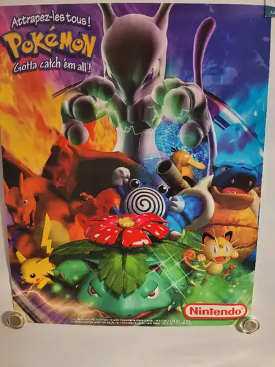 Pokemon Poster - Nintendo 2000 - vintage, View more
