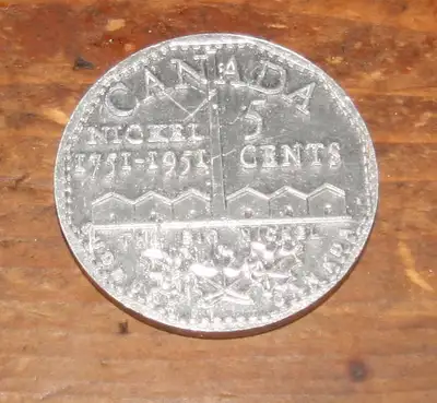 Vintage Sudbury Canada Big Nickel Collector Coin 1751-1951, View more