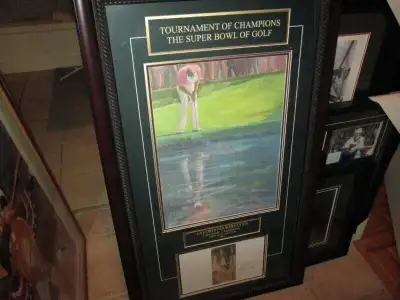 Tom Kite Signed Framed Player's Championship Litho - Frameworth, View more