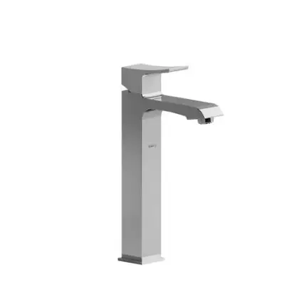 Riobel Zendo high vessel single hole Faucet. Brushed Nickel finish. Solid brass construction with ce...