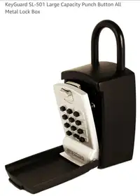 KeyGuard SL-501 Large Capacity Punch Button All Metal Lock Box