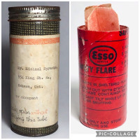 Vintage ESSO Safety Flare with Canister “promotional item”
