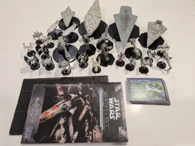 Star Wars Miniatures Starship Battles - 26 ships w 26 cards etc, View more