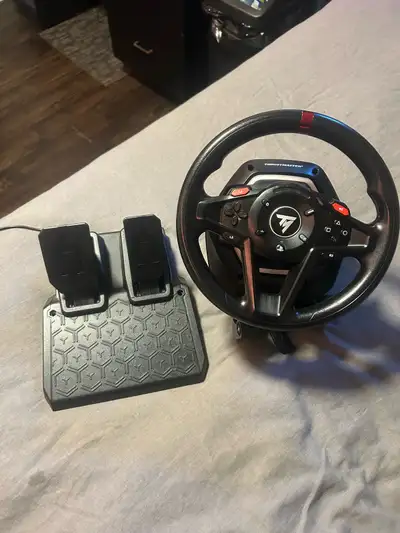 thrustmaster PlayStation gaming wheel, View more