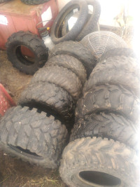 Used atv/quad tires pairs - singles 8 10 11 12 14 23 24 25 26 27