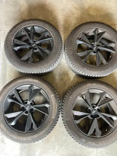 Set of 4 OEM Audi Q3 winter wheels and tires. Tires: Firestone Winterforce 2 215/65R17 Original Audi...