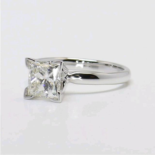 1.01 Ct Princess cut Lab Created Diamond Engagement Ring, G-VS1 in Jewellery & Watches in Mississauga / Peel Region - Image 3