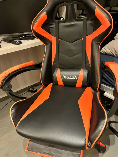 Bigzzia Gaming Chair – Black & Red Racing Style, View more