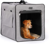 Petsfit Sturdy Collapsible Dog Kennel for Pet up to 25 Pounds,