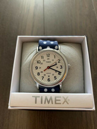 Unisex Timex Blue polka dots watch 