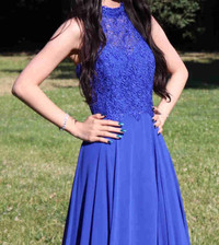 Royal Blue elegant prom dress