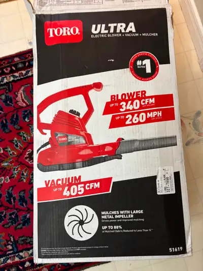 Toro Ultra Blower/Vacuum/Mulcher, View more