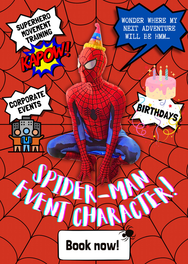 Spiderman Event Character in Entertainment in Calgary