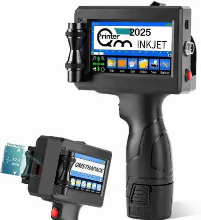 Handheld Inkjet Printer, Portable Smart Printer with 4.3in Touch Screen, Quick Drying Inkjet Coding...