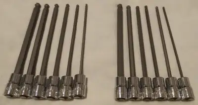 12-Piece Maximum Hex Long-Arm Ball End Bit Socket Set, View more
