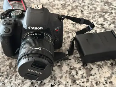 Canon T7i dslr camera with battery, battery charger, 128gb sd card, 50 mm lens for beautiful portrai...