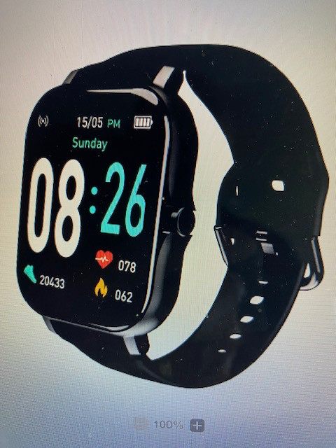 CJ Tech Smart Watch Fitness Tracker with Touch Screen and Wirele dans Bijoux et montres  à Ville de Montréal - Image 2