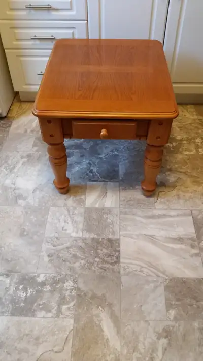 Wood End Table., View more