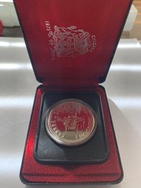 Canadian Silver Dollar Calgary Centennial 1875-1975