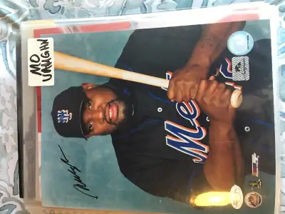 Mo Vaughn Framed  Signed Mets 8x10 Photo (JSA COA), View more