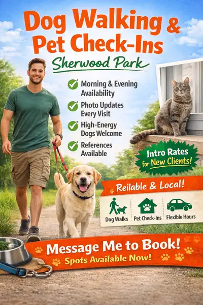 Dog Walking & Pet Check-Ins., View more