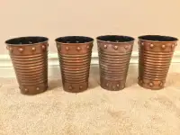 Metal pots for home decor/craft projects