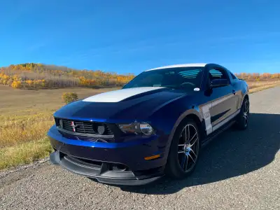 Boss 302 Mustang, 455 HP. manual, One of 426 Kona Blue. Ford Racing installed Laguna Seca upgrades:...